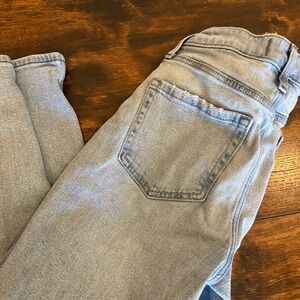 Hollister Women's Straight Leg Jeans in Light Blue